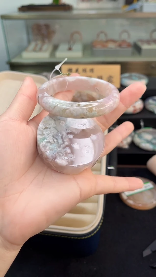 未镶嵌手镯石英质玉56圈口（赠品镯心）36887085