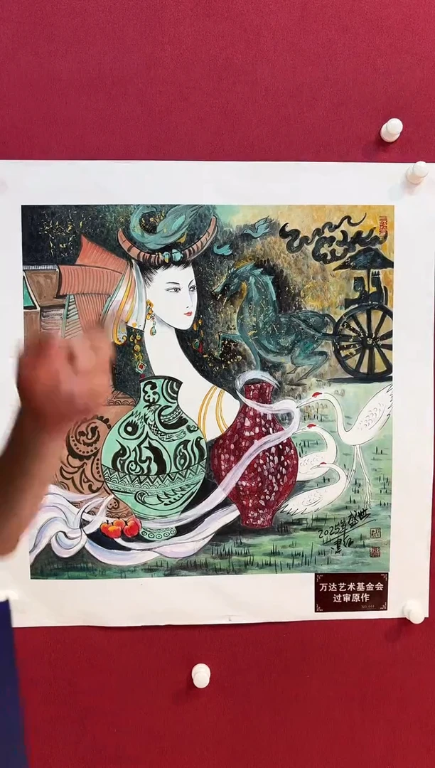 国画铭洺圣东方艺术/朱建红/国画
