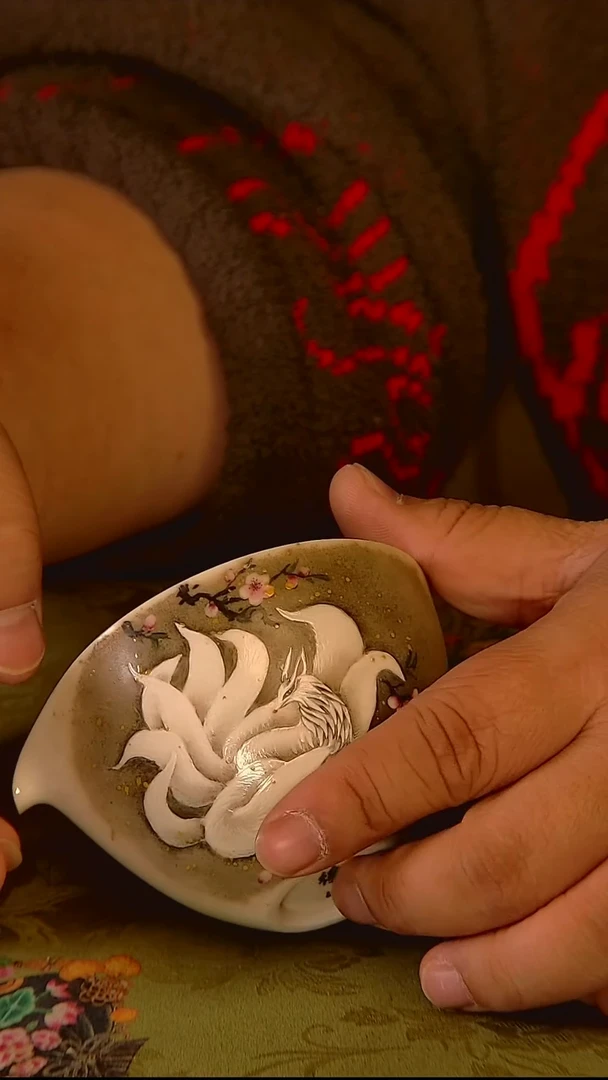 杯手工手绘杯杯很美丽