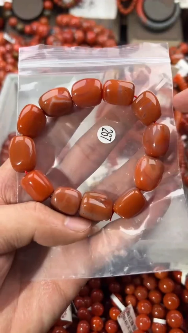 未镶嵌手串南红玛瑙14+