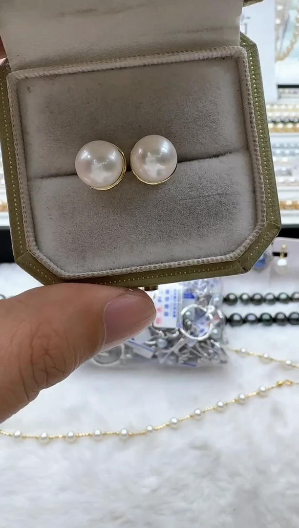 【闪购商品】淡水珍珠耳饰未镶嵌非基地发货不带证书