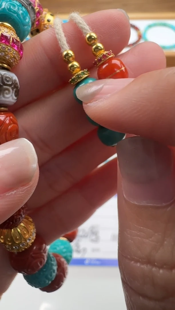 未镶嵌绿松石手串手串江*～手串手串