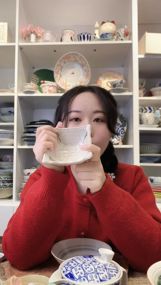 陶瓷【孤品】有田烧四足甜品钵10cm