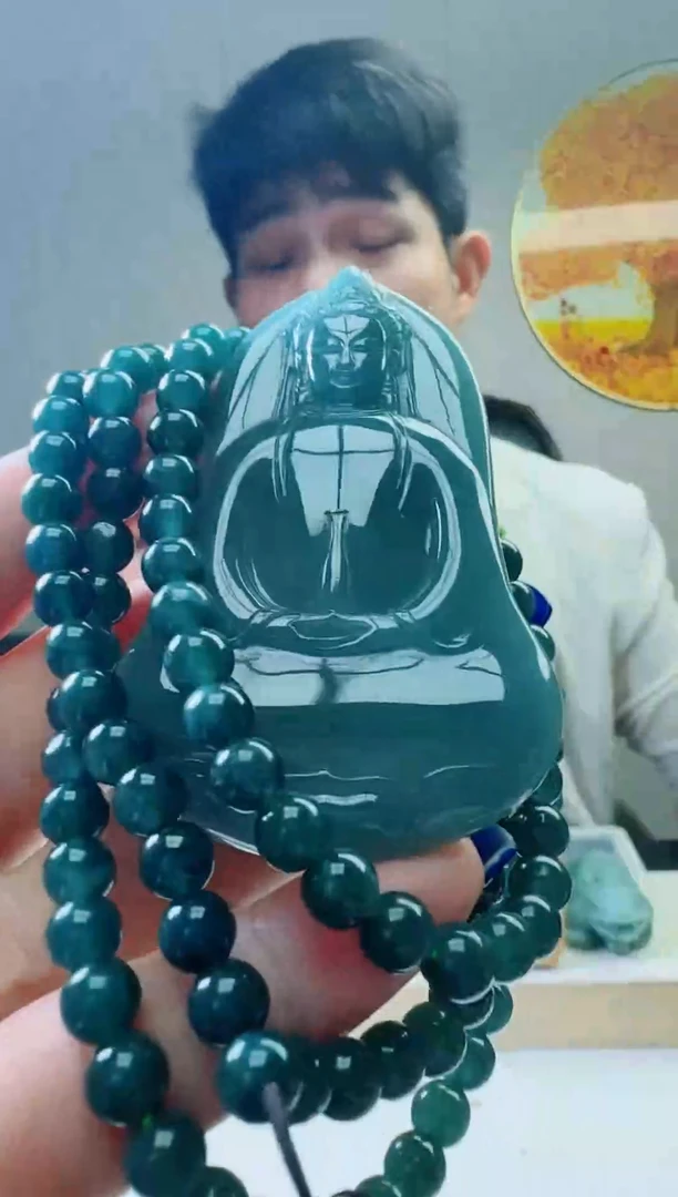 颈饰未镶嵌翡翠天然A货翡翠 多样性随机发其一