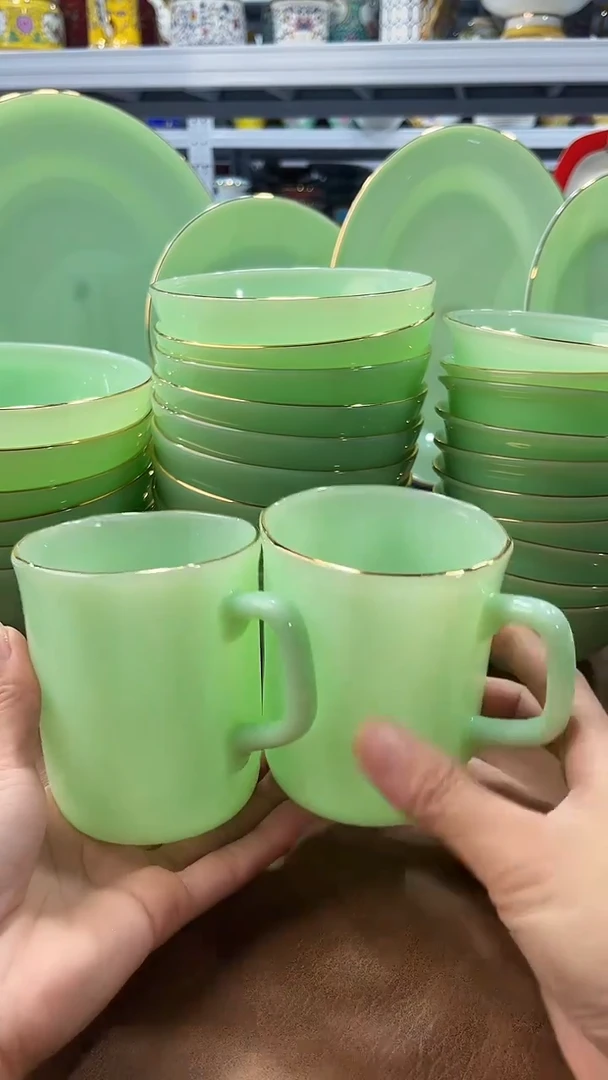 玉瓷350cc玉瓷茶杯水杯2只景德镇