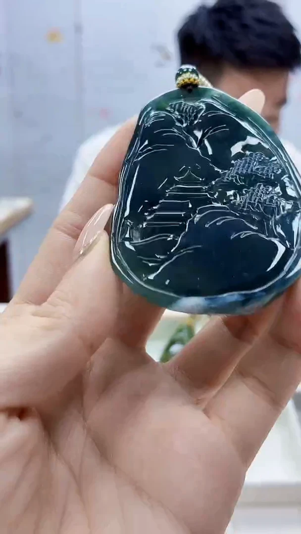 未镶嵌定制翡翠5028ty-毛货挂件37