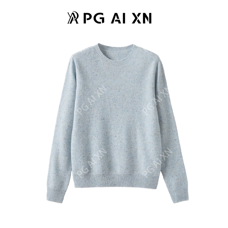 一线成衣点子纱100%绵羊毛圆领 PGXN 2911