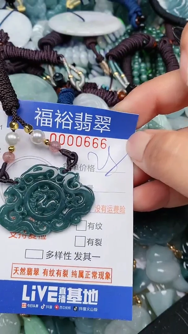 翡翠未镶嵌颈饰...0000666