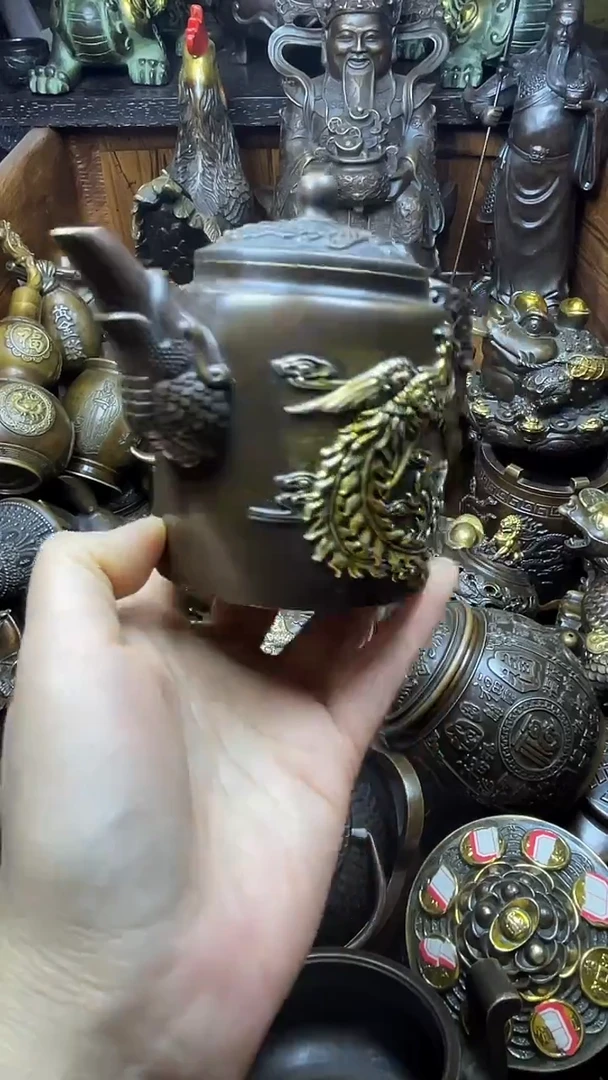 闪购链接，点击下单，有运费险，铜摆件