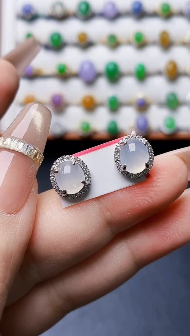 银S925镶嵌戒指翡翠5211