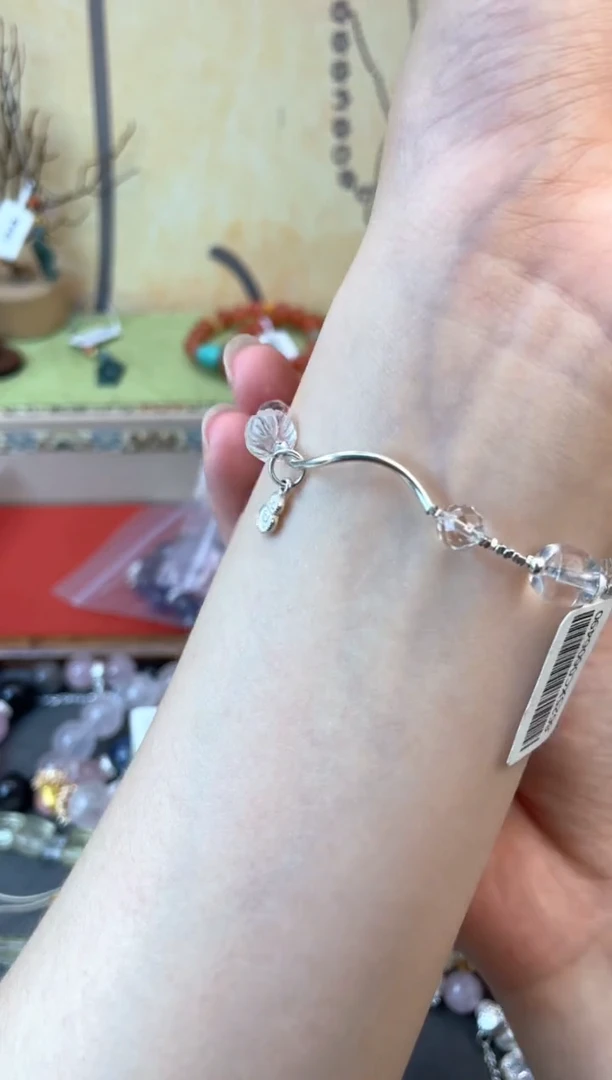 水晶手链银S925镶嵌171