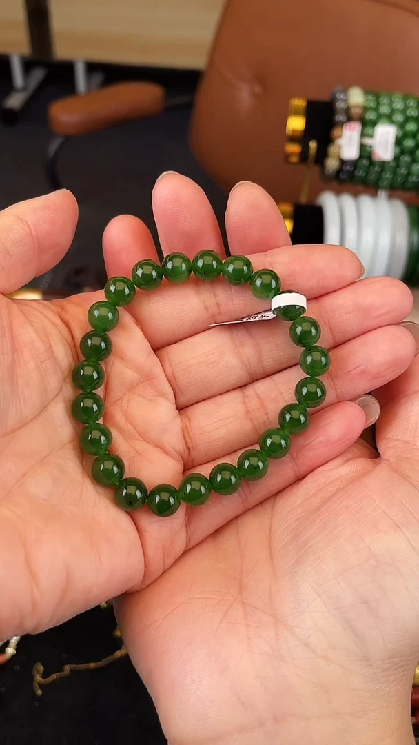 未镶嵌手串和田玉卡8