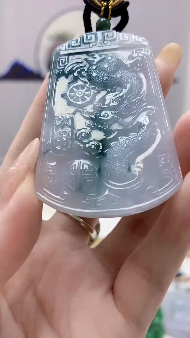 未镶嵌定制翡翠5155DD-毛货挂件35