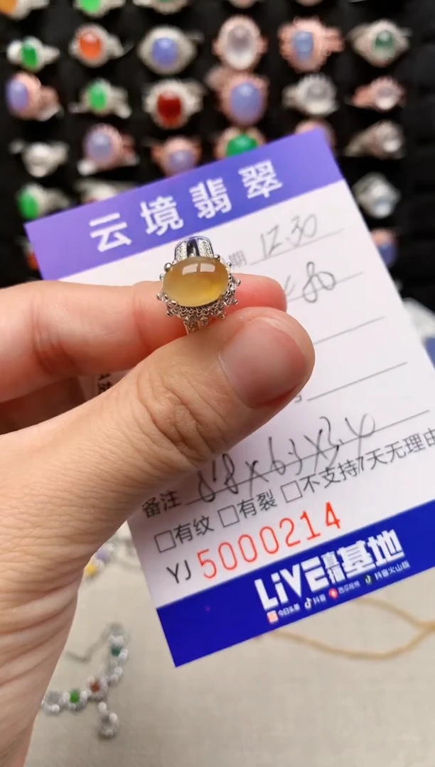 未镶嵌戒指翡翠0214