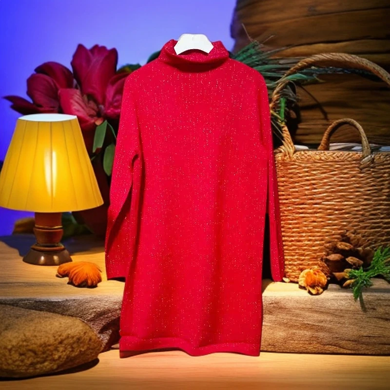 2025秋冬时尚中长款针织衫680【4】