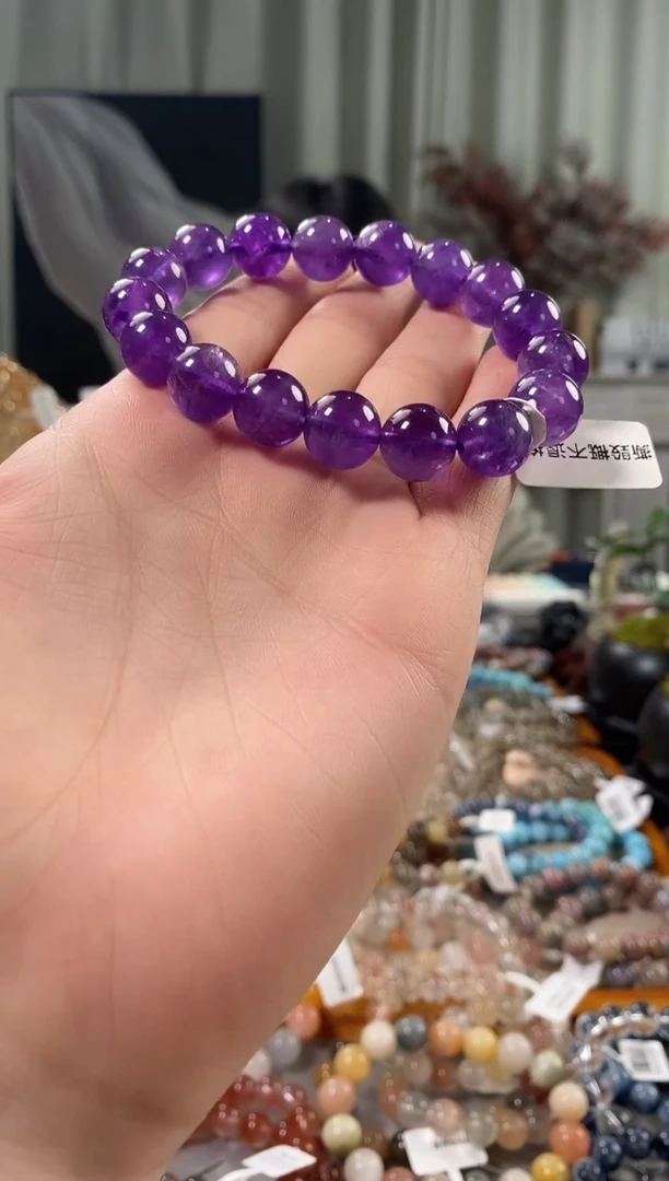 未镶嵌手链水晶大棉裤紫水晶