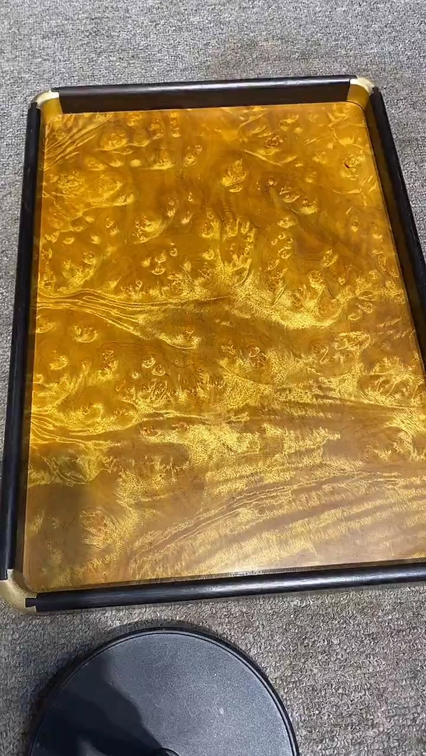 木木雕款张*录大茶盘一个