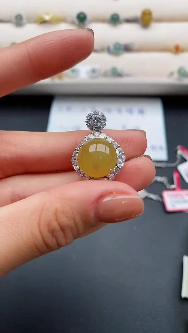 银S925镶嵌戒指翡翠777777+8