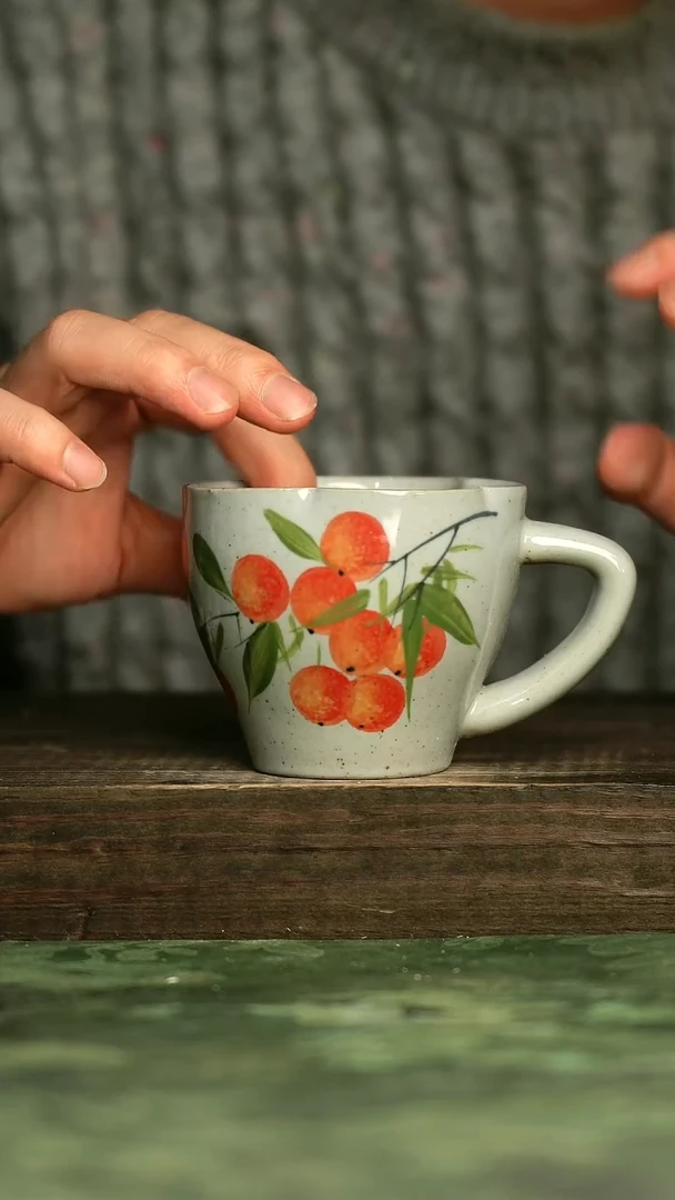 青诗集手工手绘瓷器