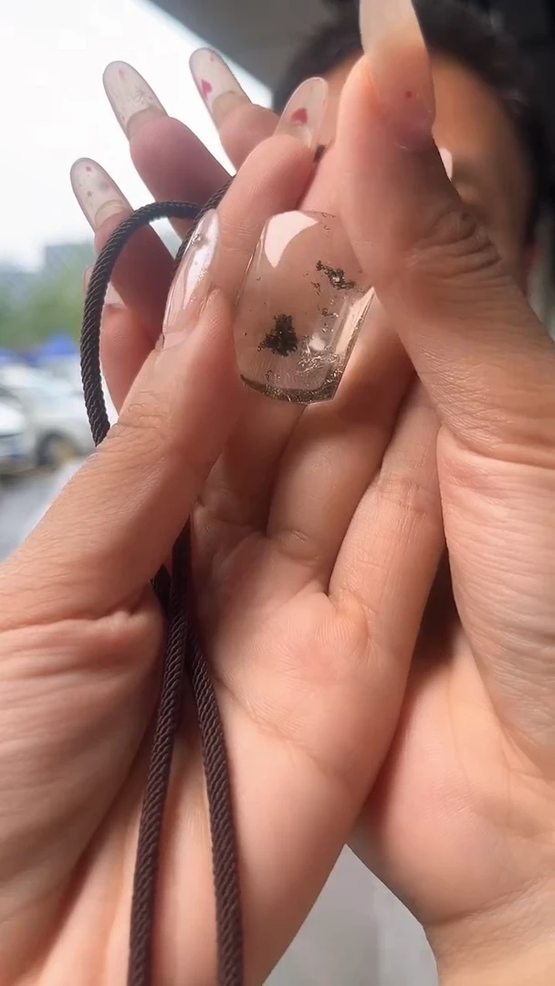未镶嵌吊坠(赠链)水晶天然绿幽灵无事牌多样性发一mm