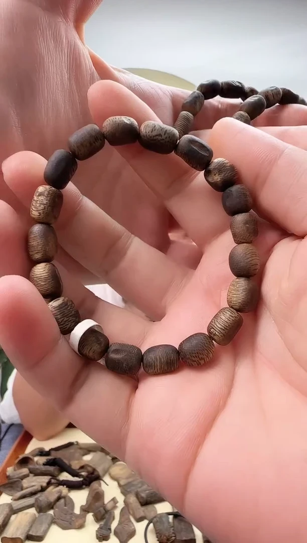 手串沉香留疤单圈7mm5g+多样性发一