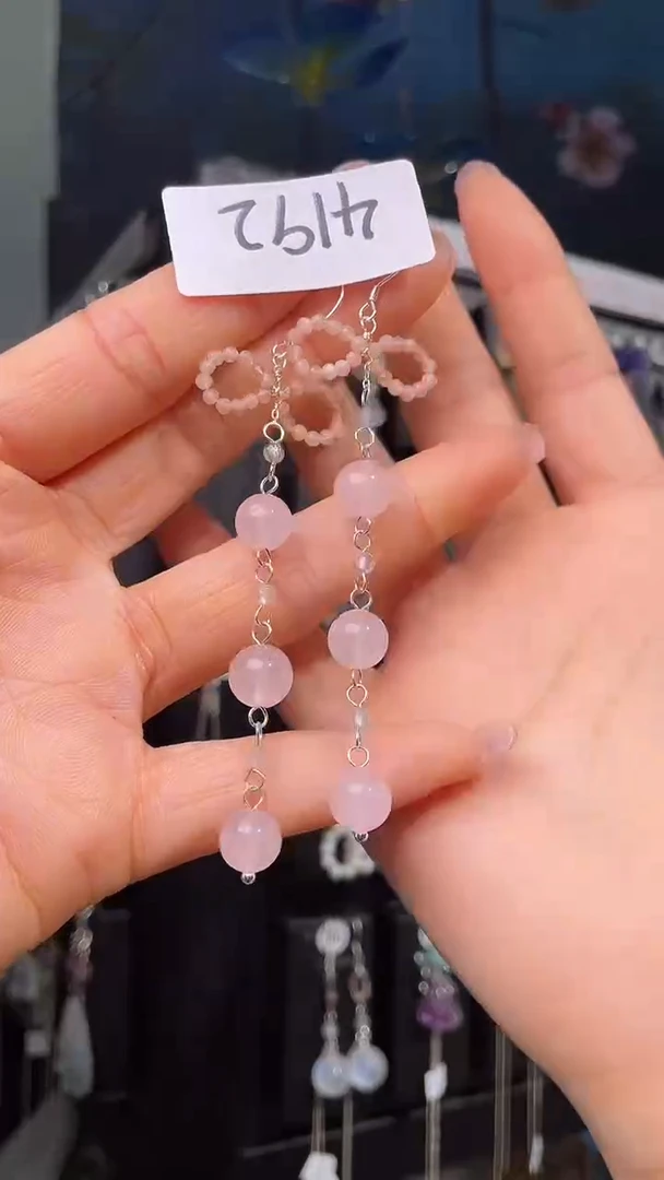 未镶嵌耳饰水晶喜欢拍