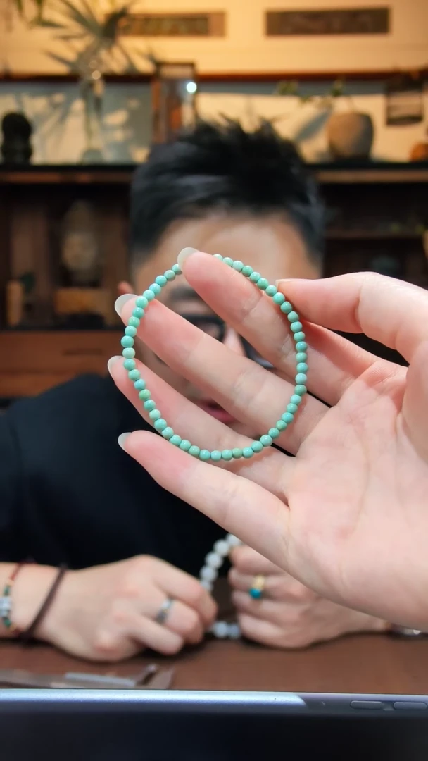 绿松石未镶嵌手串绿松石手串XSQ4*