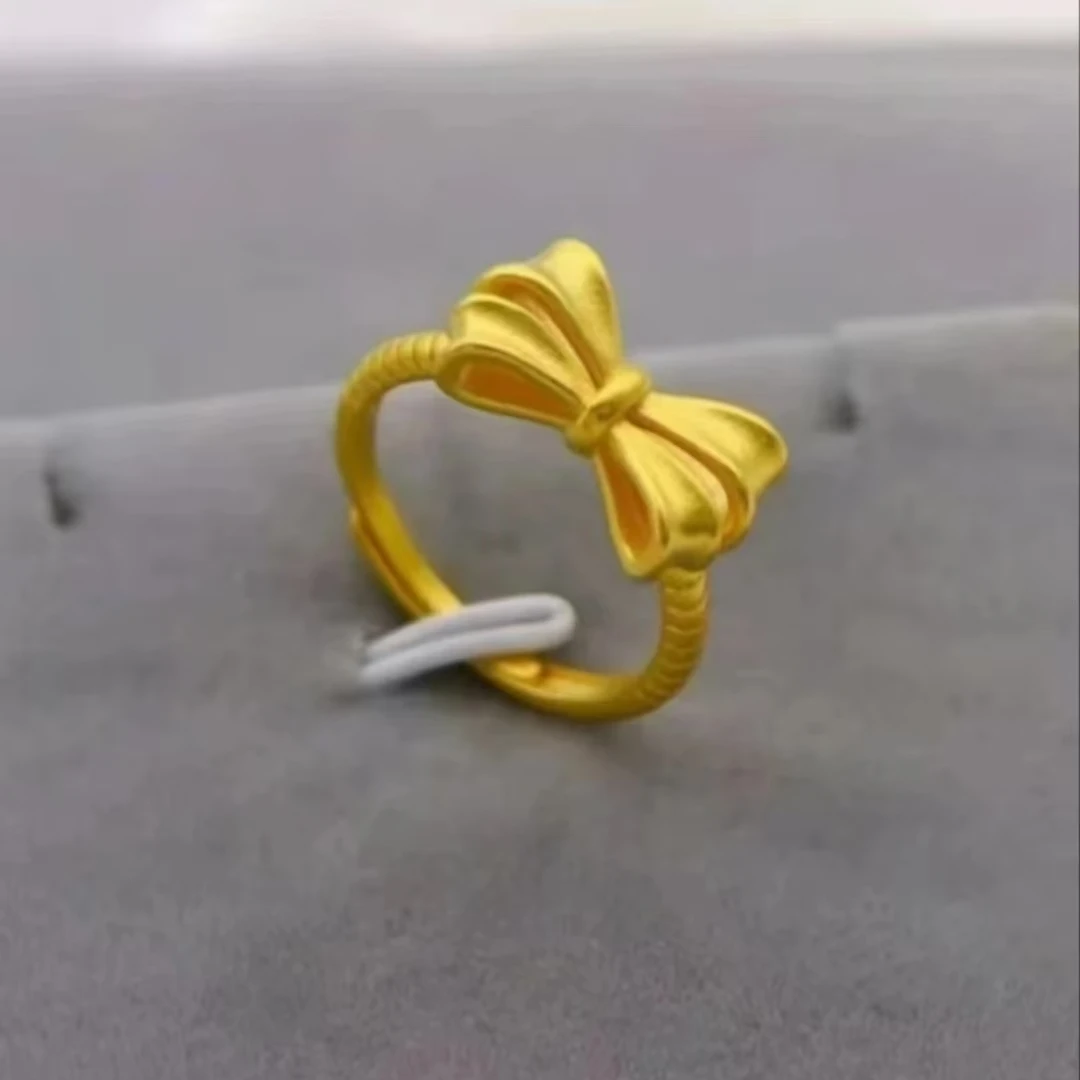 合金戒指 合金戒指新款网红蝴蝶结戒指时尚百搭经典手工