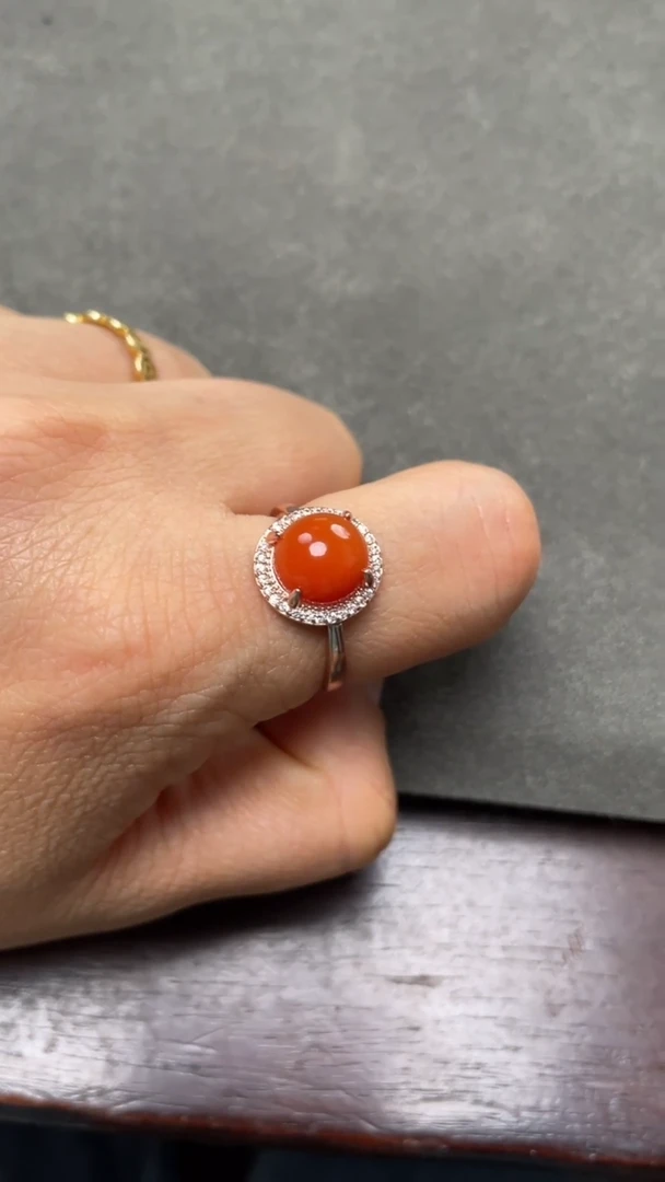 【闪购商品】南红玛瑙戒指未镶嵌戒指