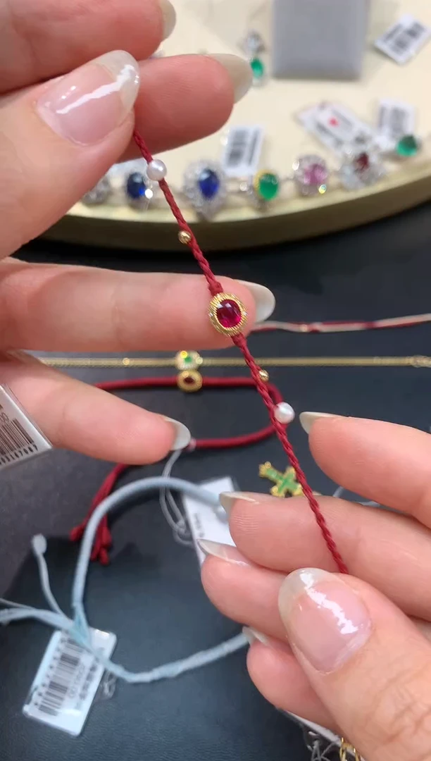 【闪购商品】红宝石手链18K金镶嵌A222|1399