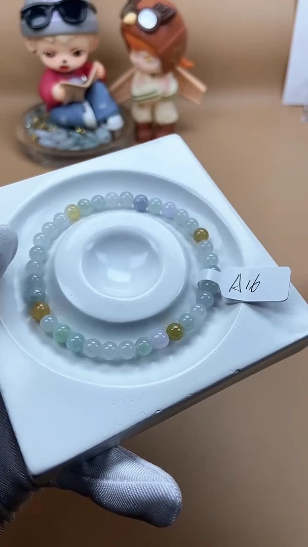 【闪购商品】翡翠手串未镶嵌天然翡翠A货手串A16
