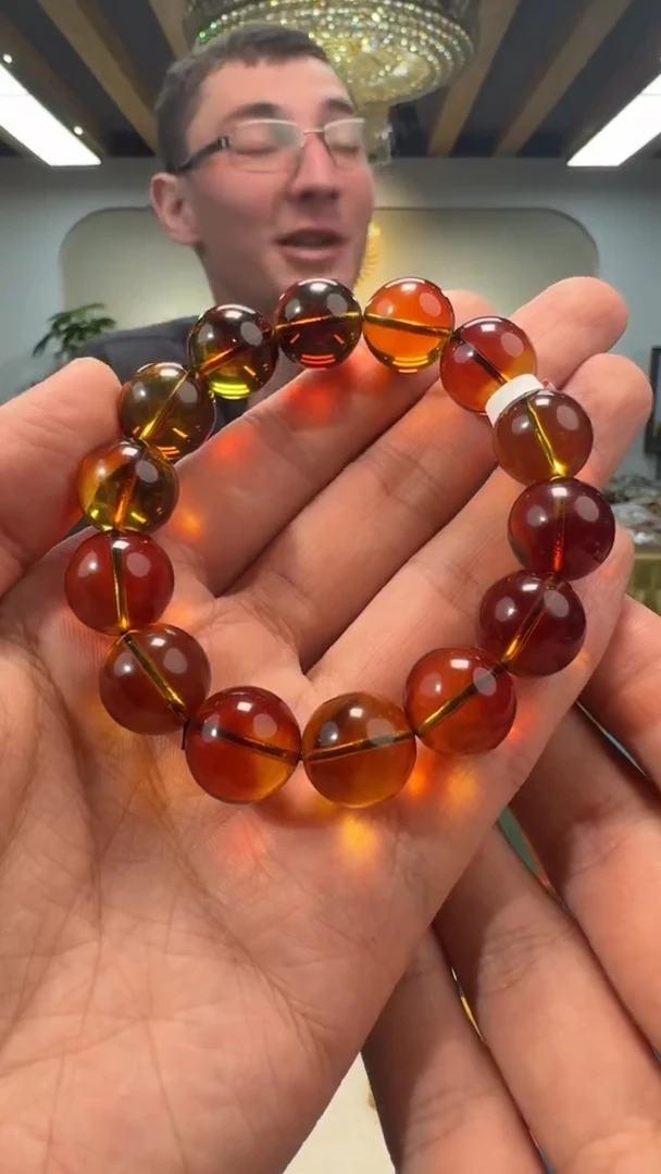 【闪购商品】琥珀手链未镶嵌天然琥珀蜜蜡手串0GS027