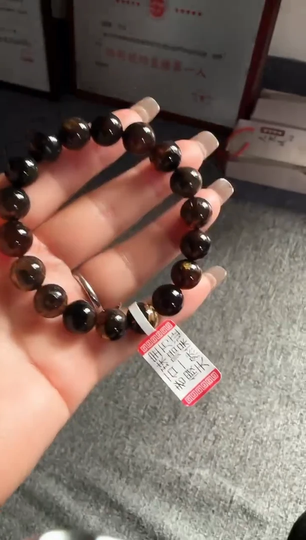 手串琥珀未镶嵌@*裳#18微瑕缅甸琥珀翁珀手串11-12mm