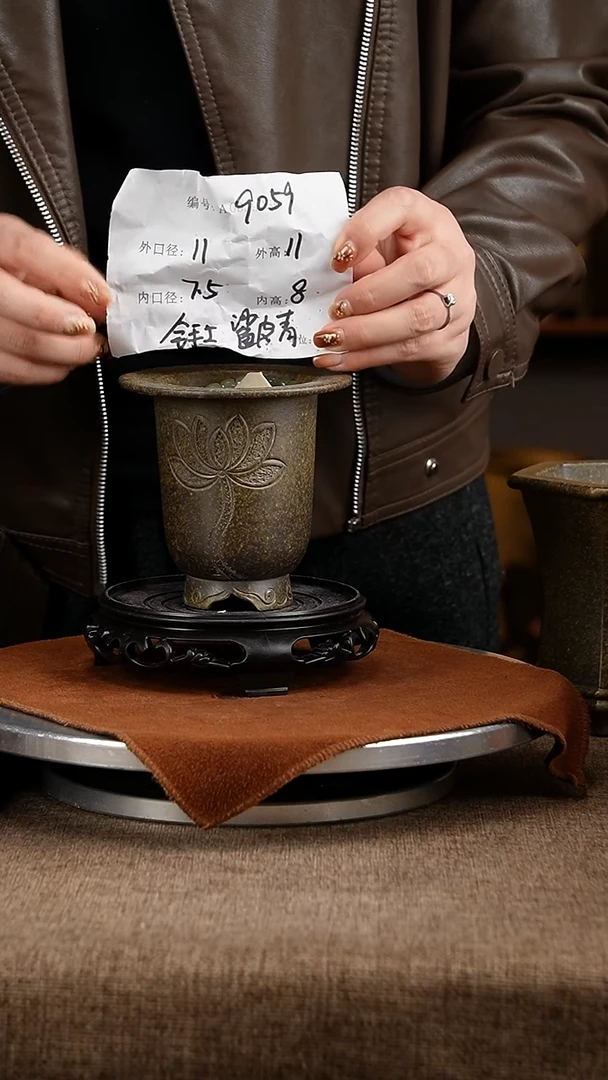 紫砂花盆花卉工艺9059+s