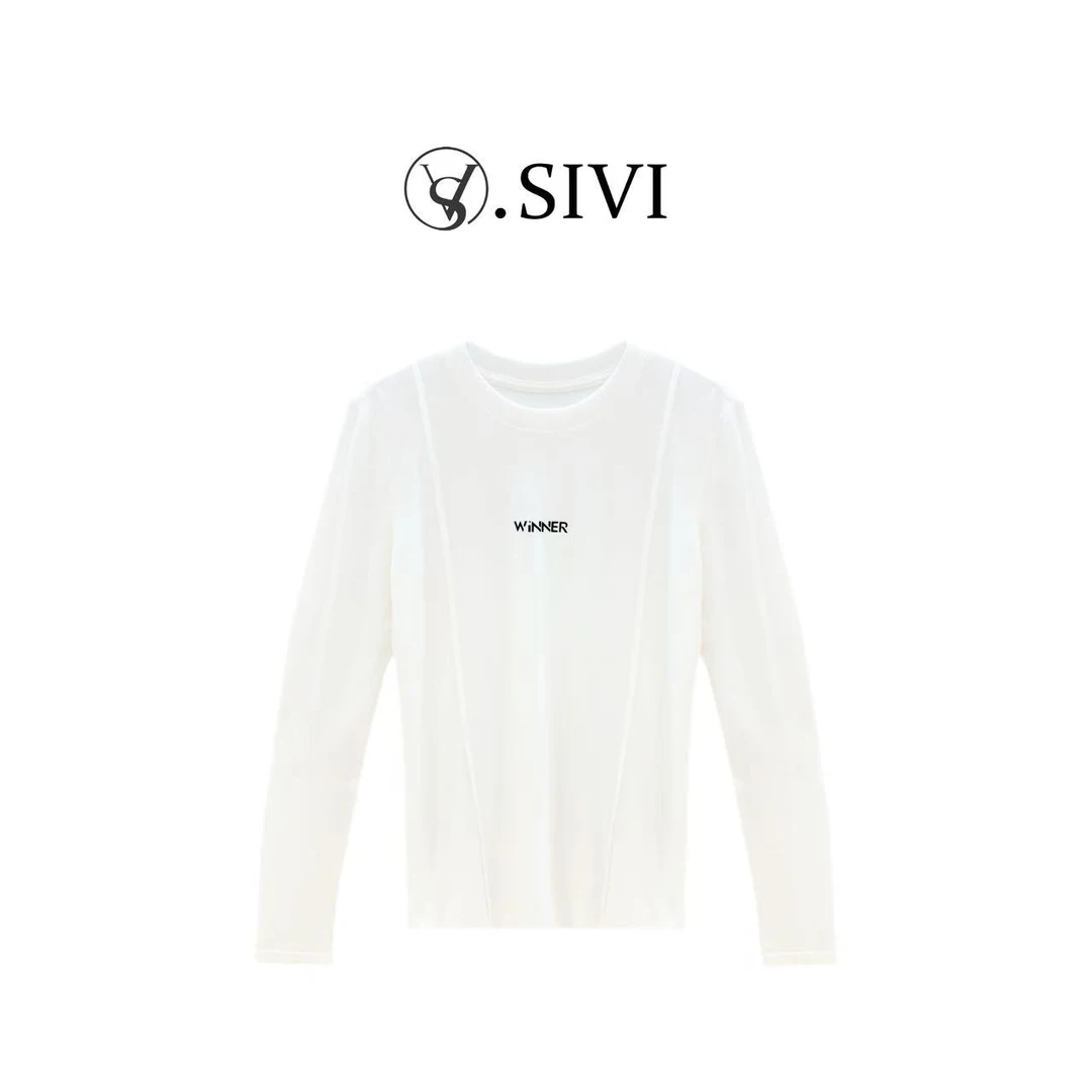 【倾城月光】2025秋冬新款时尚休闲百搭打底上衣H5868