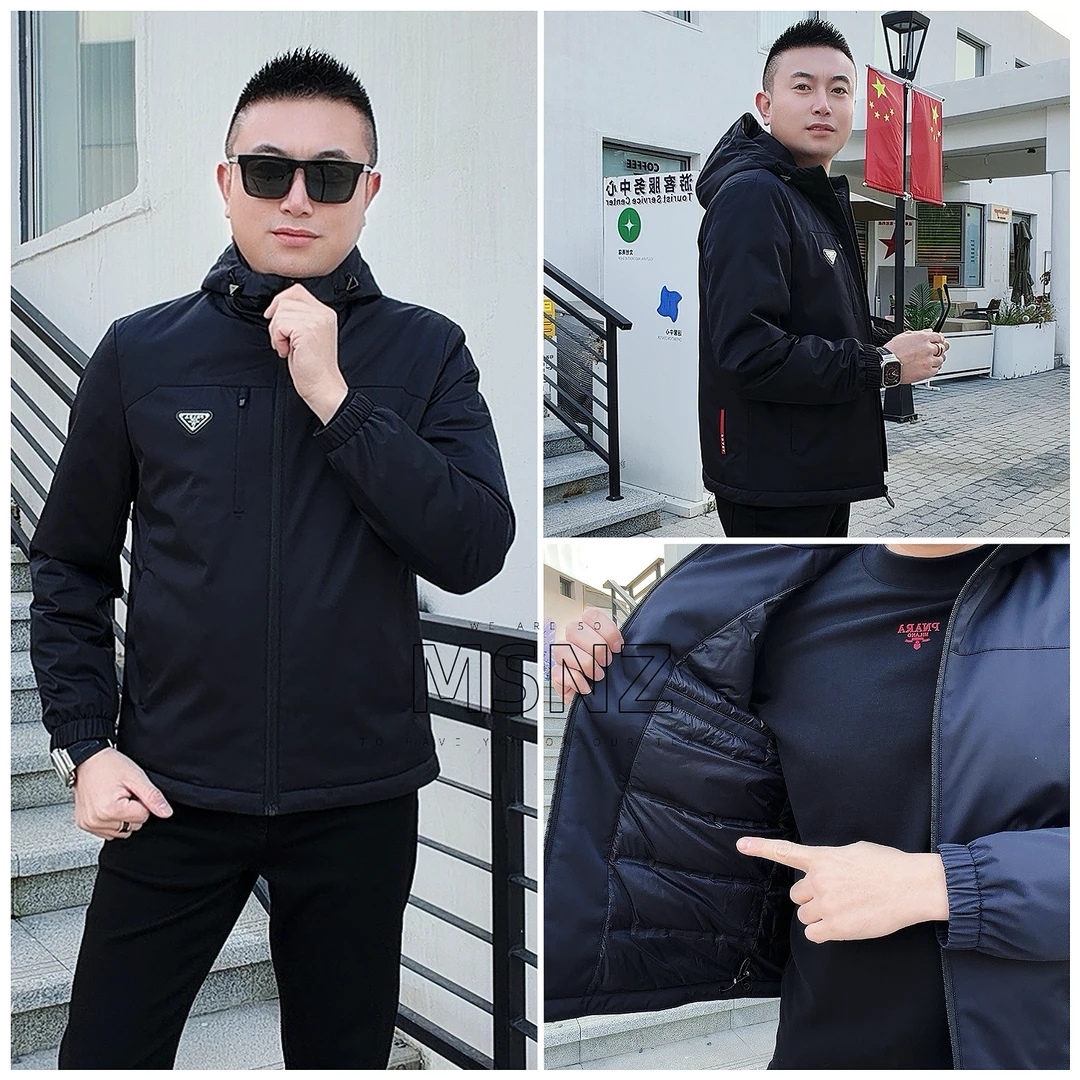 【8888】PNARA冬季新品男士鹅绒羽绒服轻奢高端百搭时尚连帽