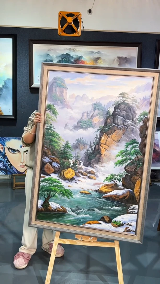 【闪购商品】油画54号 80*120 山水-手绘油画