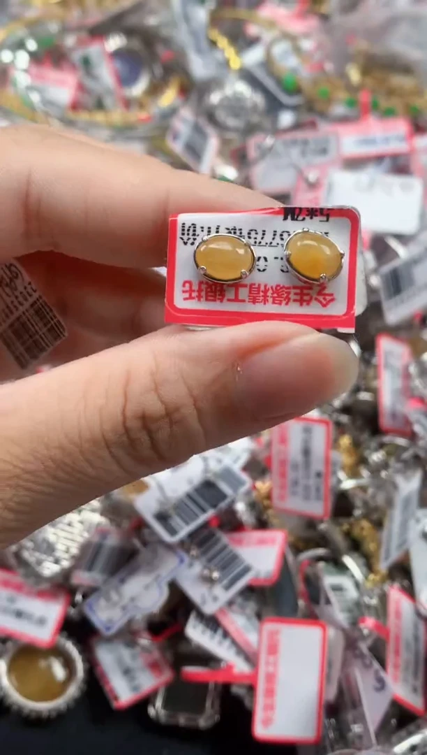 银S925镶嵌戒指翡翠天然A货缅甸翡翠