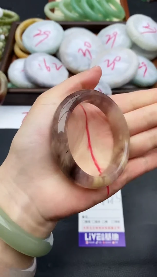 未镶嵌手镯石英质玉38+52/53