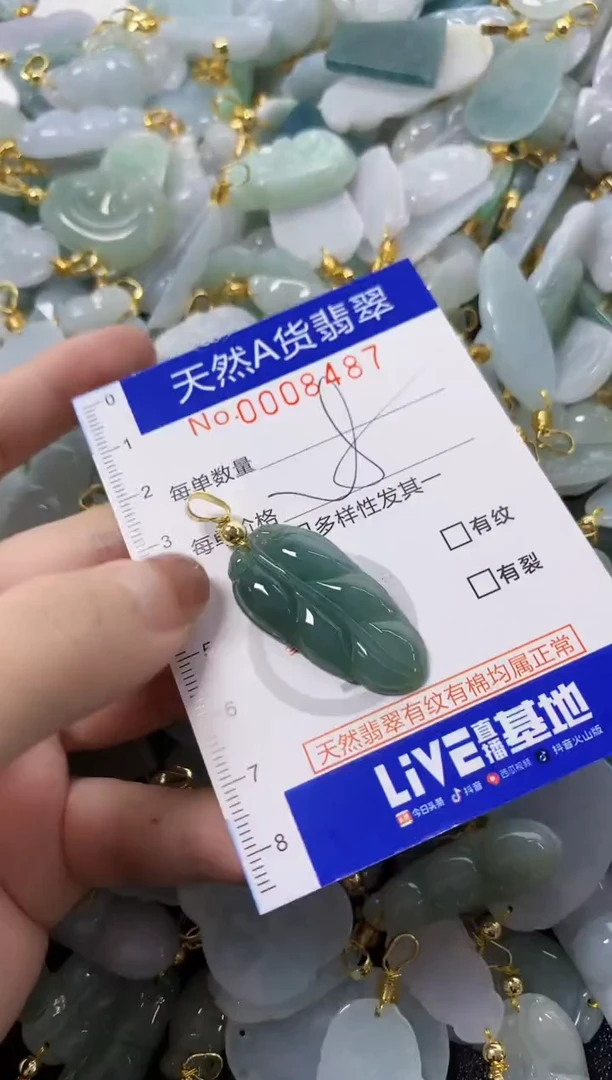 颈饰未镶嵌翡翠天然A货翡翠