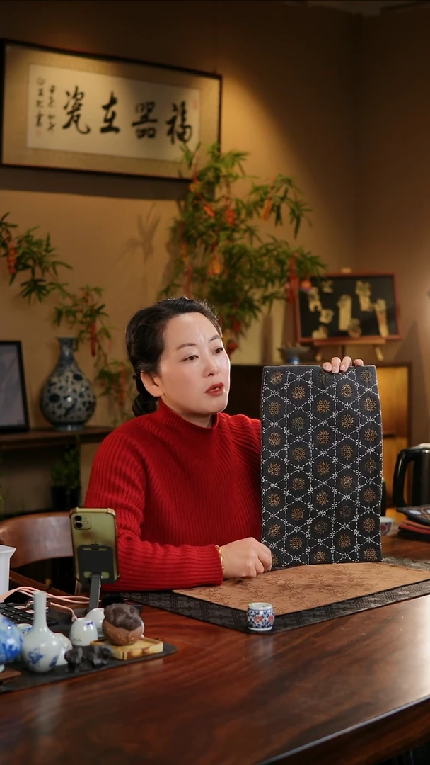 【闪购商品】织绣雪花纹长大号茶席B款