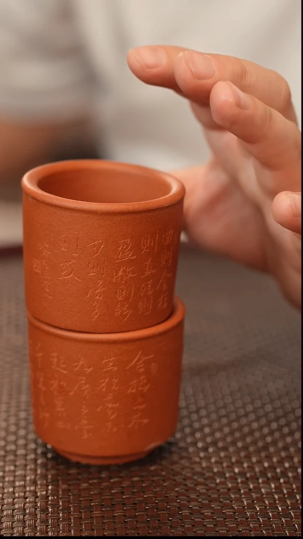 茶壶紫砂原矿手工制作 红泥 雕刻随机