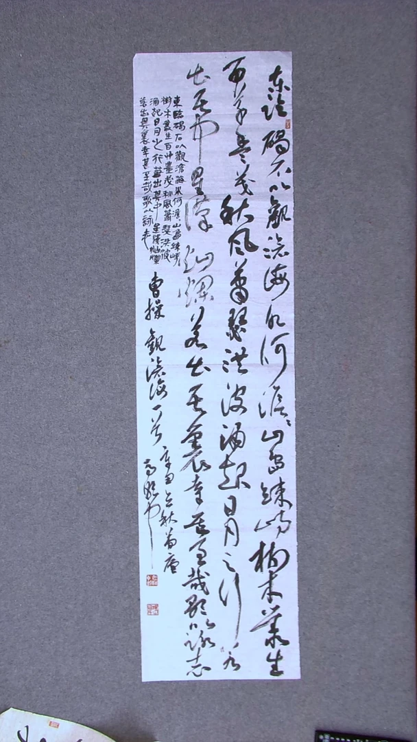 书法马朝中 江苏宿迁 138*34四平尺