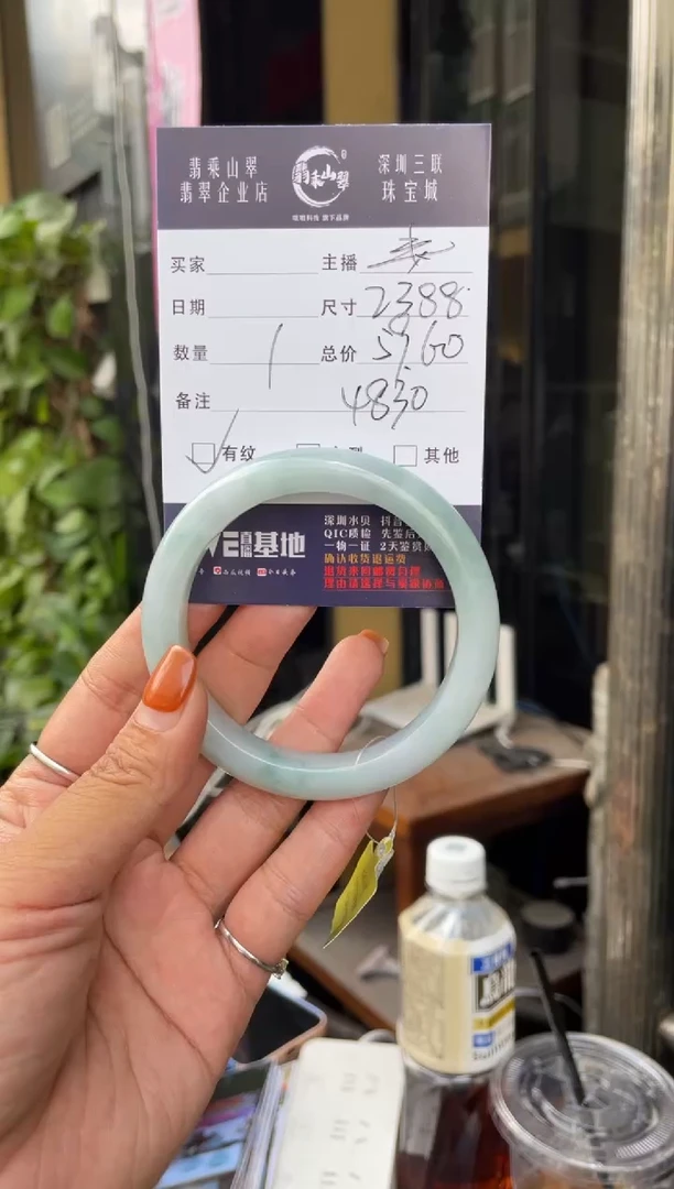 未镶嵌手镯翡翠C 59正圈 4830