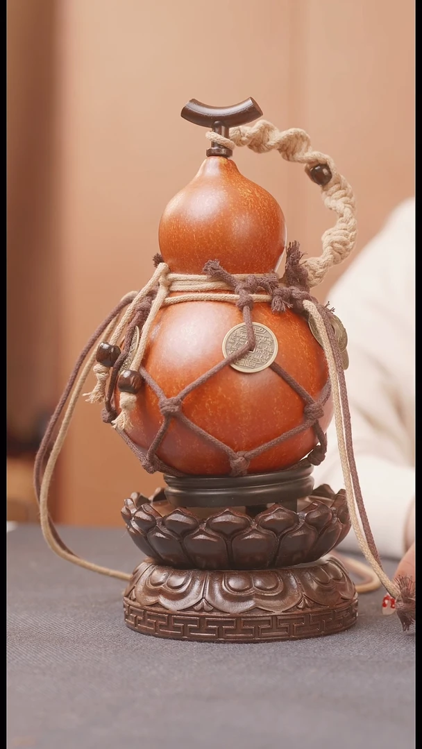 749号链接精品大漆葫芦现货现发[一物一拍]不包含莲花底座