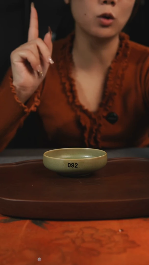 杯子092  柴烧 汝州原产地原矿仿古老釉