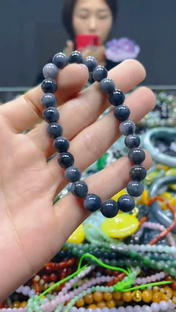 颈饰未镶嵌翡翠7MM/L/翡翠A货，一件也是批发价