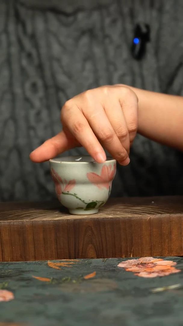 杯釉下彩手工手绘同款陶器