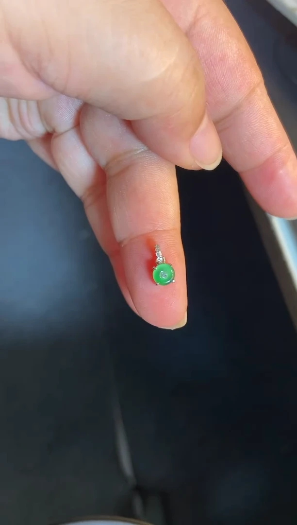 吊坠(不含链)银S925镶嵌翡翠1