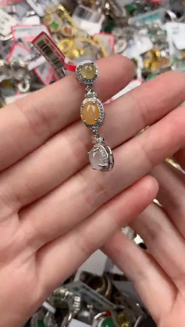 银S925镶嵌戒指翡翠131313----9